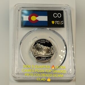 ✅👍2006 S PCGS GRADED PR70 COLORADO HIGH GRADED QUARTER 🔥